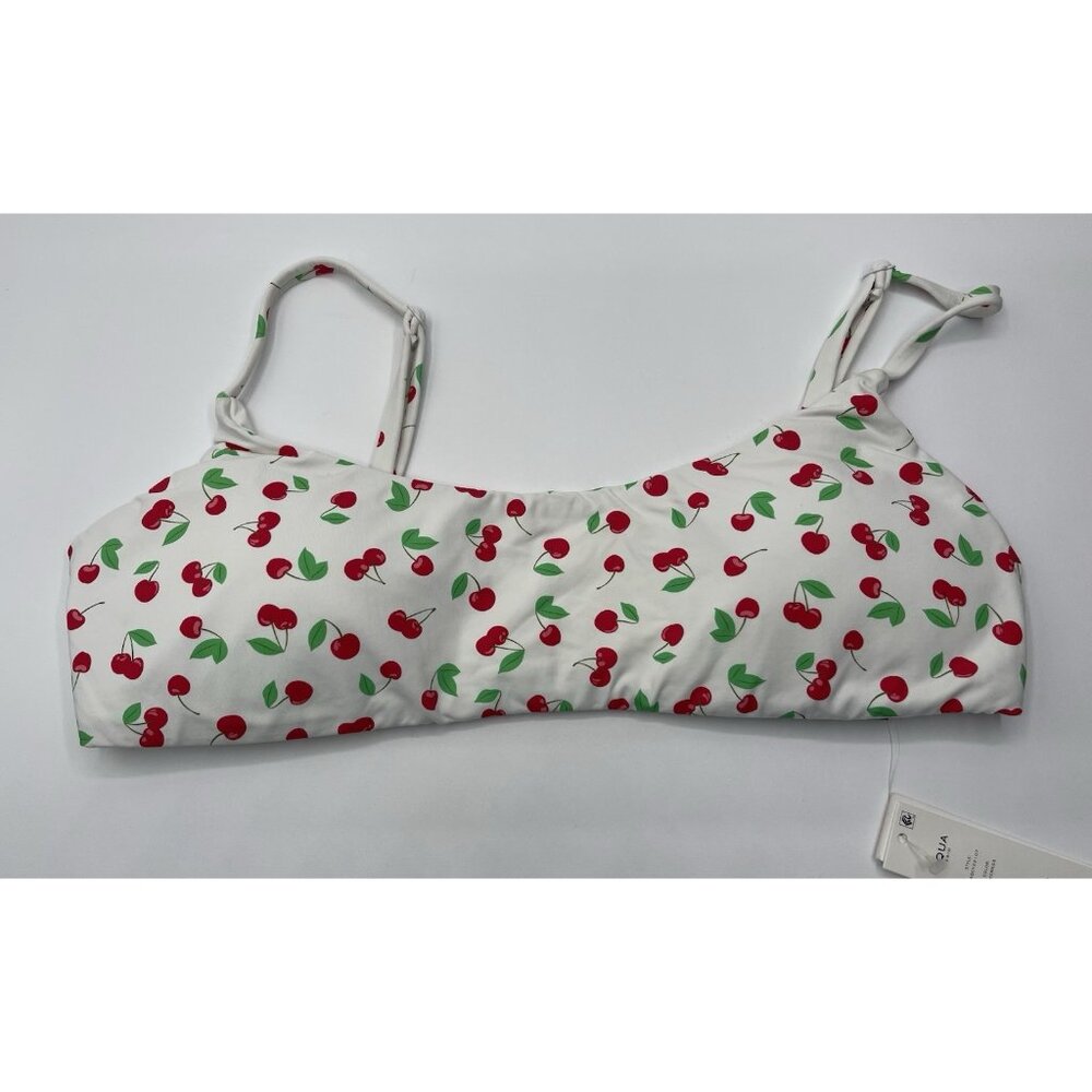AQUA Bloomingdales Bikini Top Womens Size Medium‎ Cherries